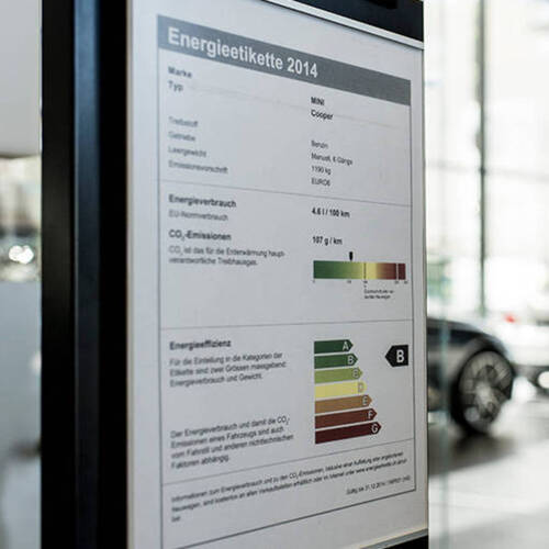 Nouvelle étiquette-énergie pour les voitures de tourisme